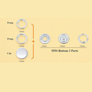 888# 20mm Prong Snap Button