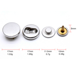 S384# One way Open Snap Button