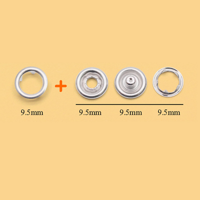 WZN222/D9.5mm Ring Prong Snap Button